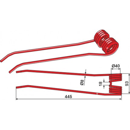 Пружинный зуб