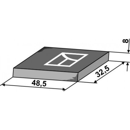Приварная пластина для полевых катков
