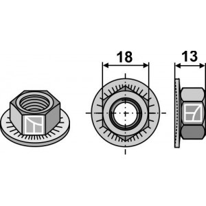 Шестигранная гайка - М12х1,75