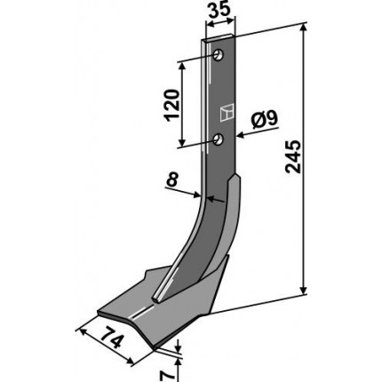 Фрезерный нож