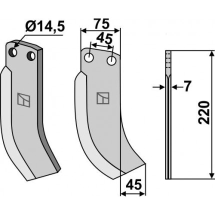 Фрезерный нож