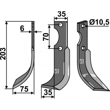 Нож фрезерный