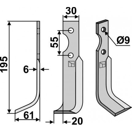 Нож фрезерный