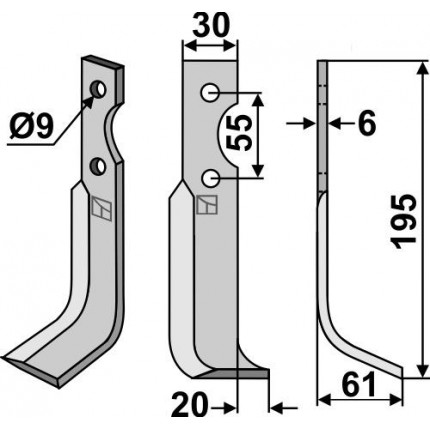 Нож фрезерный