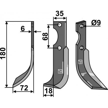 Нож фрезерный