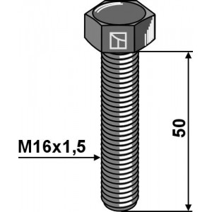 Шестигранный болт с тонкой резьбой - M16x1,5 - 12.9