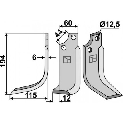 Нож фрезерный
