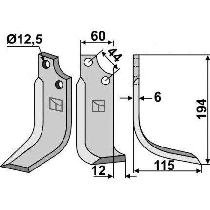Нож фрезерный