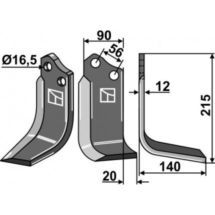 Нож фрезерный