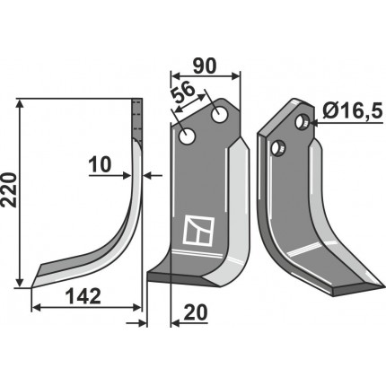 Нож фрезерный