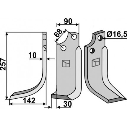 Нож фрезерный