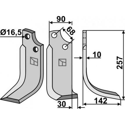 Нож фрезерный