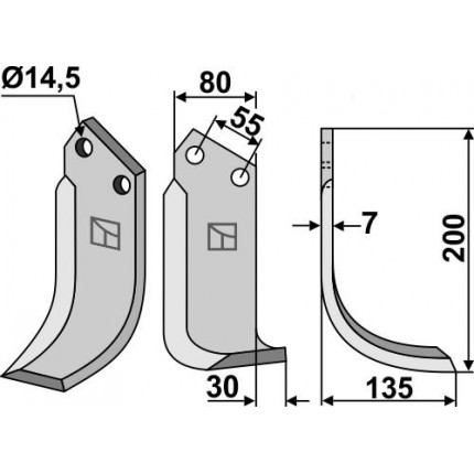 Фрезерный нож