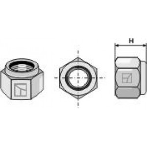 Стопорная шестигранная гайка - M18x2 - 10.9