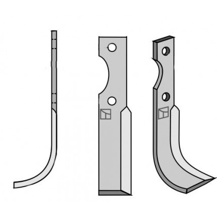 Фрезерный нож, правый
