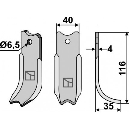 Нож измельчитель