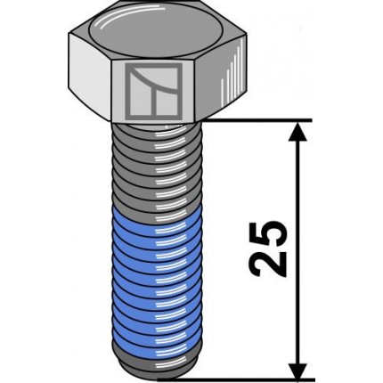 Болт со стопорной резьбой