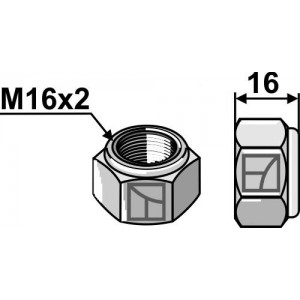 Самостопорящаяся гайка - уплотненная