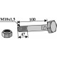 Болт со стопорной гайкой - M18x1,5 - 10.9