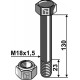 Болт со стопорной гайкой - M18x1,5 - 10.9