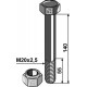 Болт со стопорной гайкой - M20 x 2,5 - 10.9