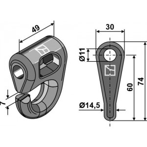 Соединительная серьга - быстросменная система