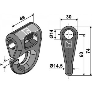 Соединительная серьга - быстросменная система