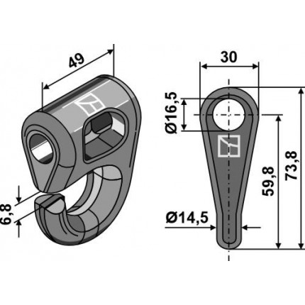 Соединительная серьга - быстросменная система