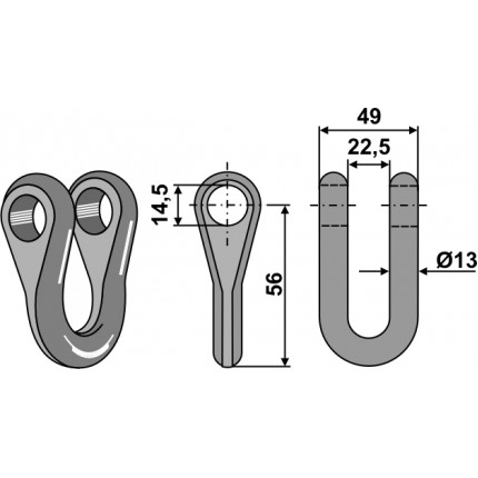 Соединительная серьга - Ø14,5