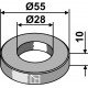 Шайба Ø55x10xØ28