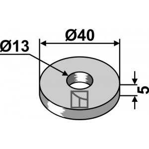 Диски Ø40х5хØ13