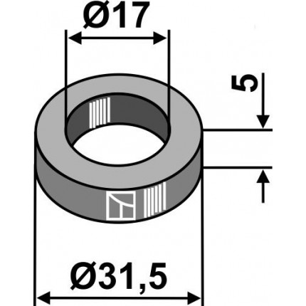 Шайба Ø31,5x5xØ17
