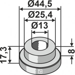 Втулка Ø44,5