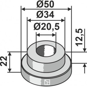 Втулка Ø50