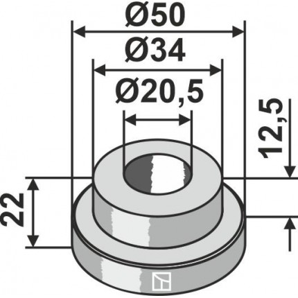 Втулка Ø50