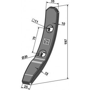 Долото для следорыхлительной стойки