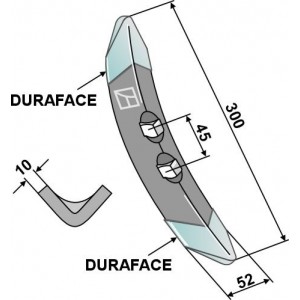 Лапа 300мм - DURAFACE