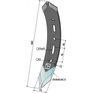 Лемех - правый - DURAFACE