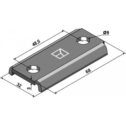 Фиксатор крепления 68x32