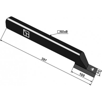 Несущий рычаг для игольчатого колеса 397мм