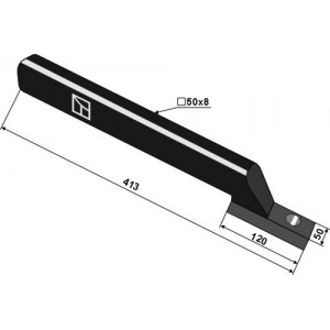 Несущий рычаг для игольчатого колеса 413мм