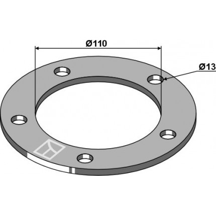 Усиливающее кольцо для игольчатого колеса Ø170мм