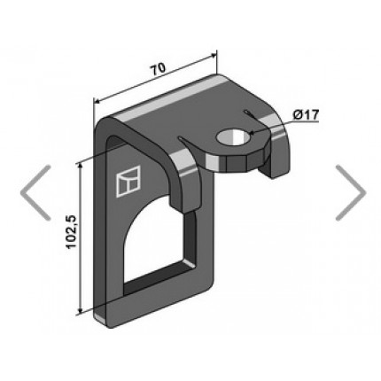Крепление 128,5x8