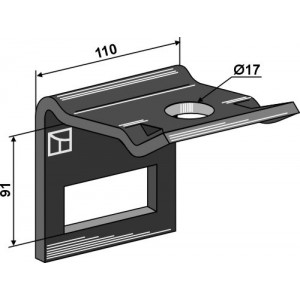 Крепление для стойки 80x10 - 80x12