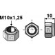 Гайка M10x1,25