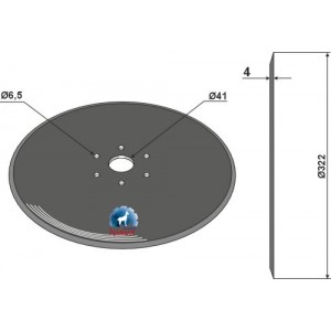 Диск высевающий Ø322x4