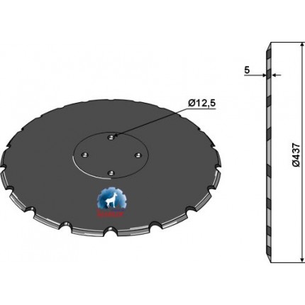 Высевающий диск Ø437x5