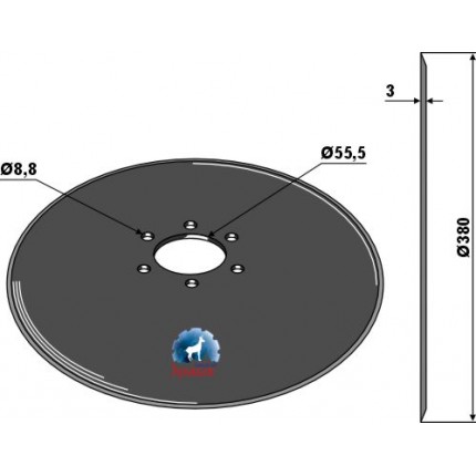 Высевающий диск Ø380x3