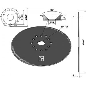 Диск Ø460x4
