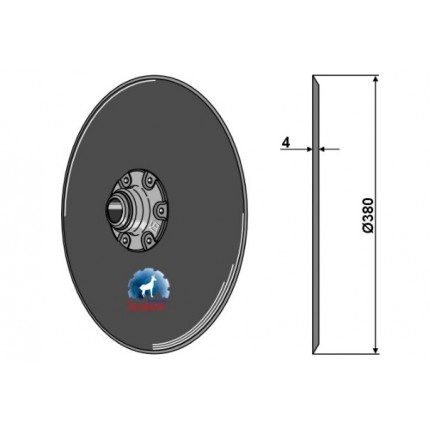 Высевающий диск Ø380x4 - комплект